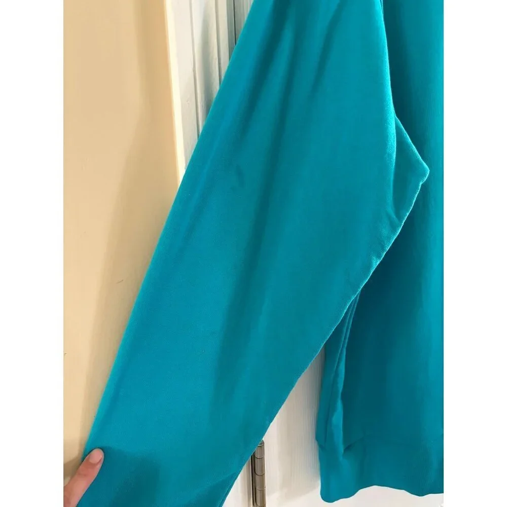 Patagonia Daily Crewneck Sweater Teal Medium Organic Cotton